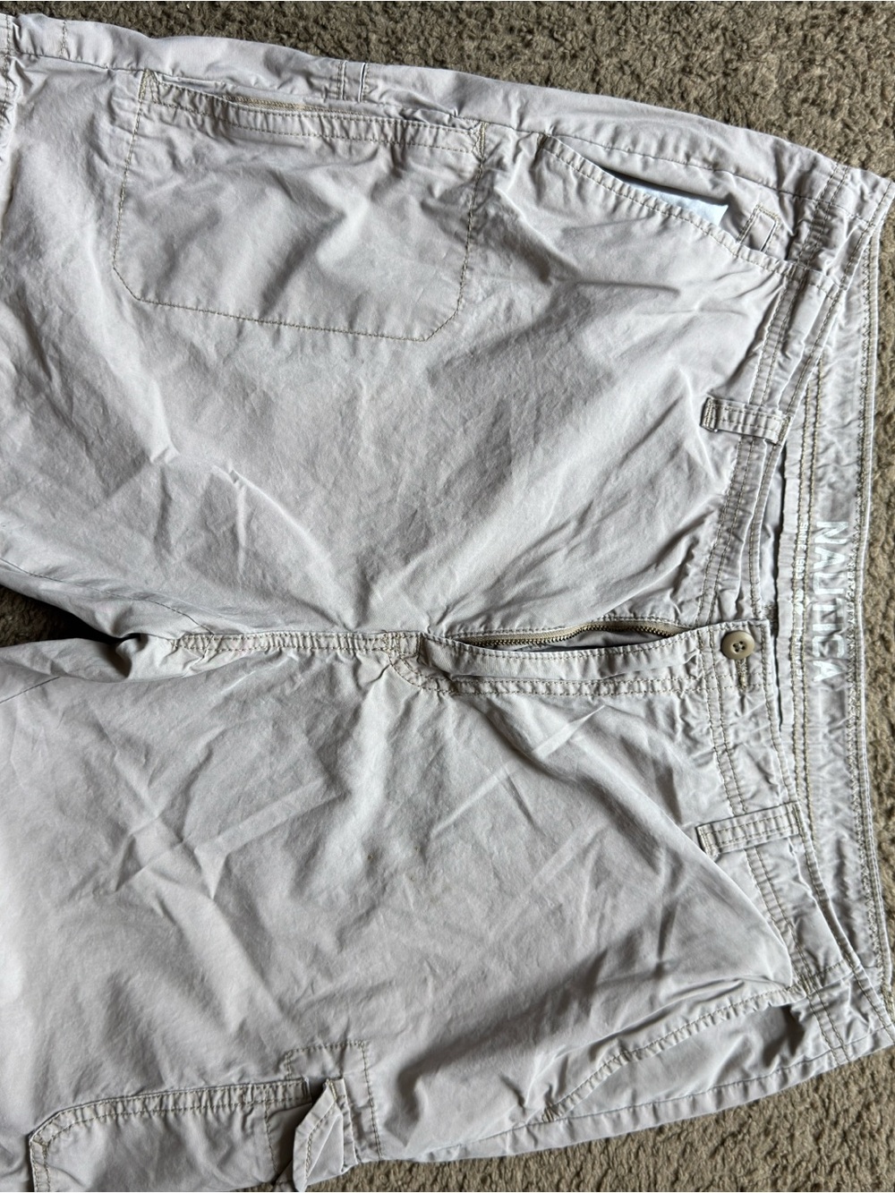 Nautica Khaki Beige Casual Cotton Shorts